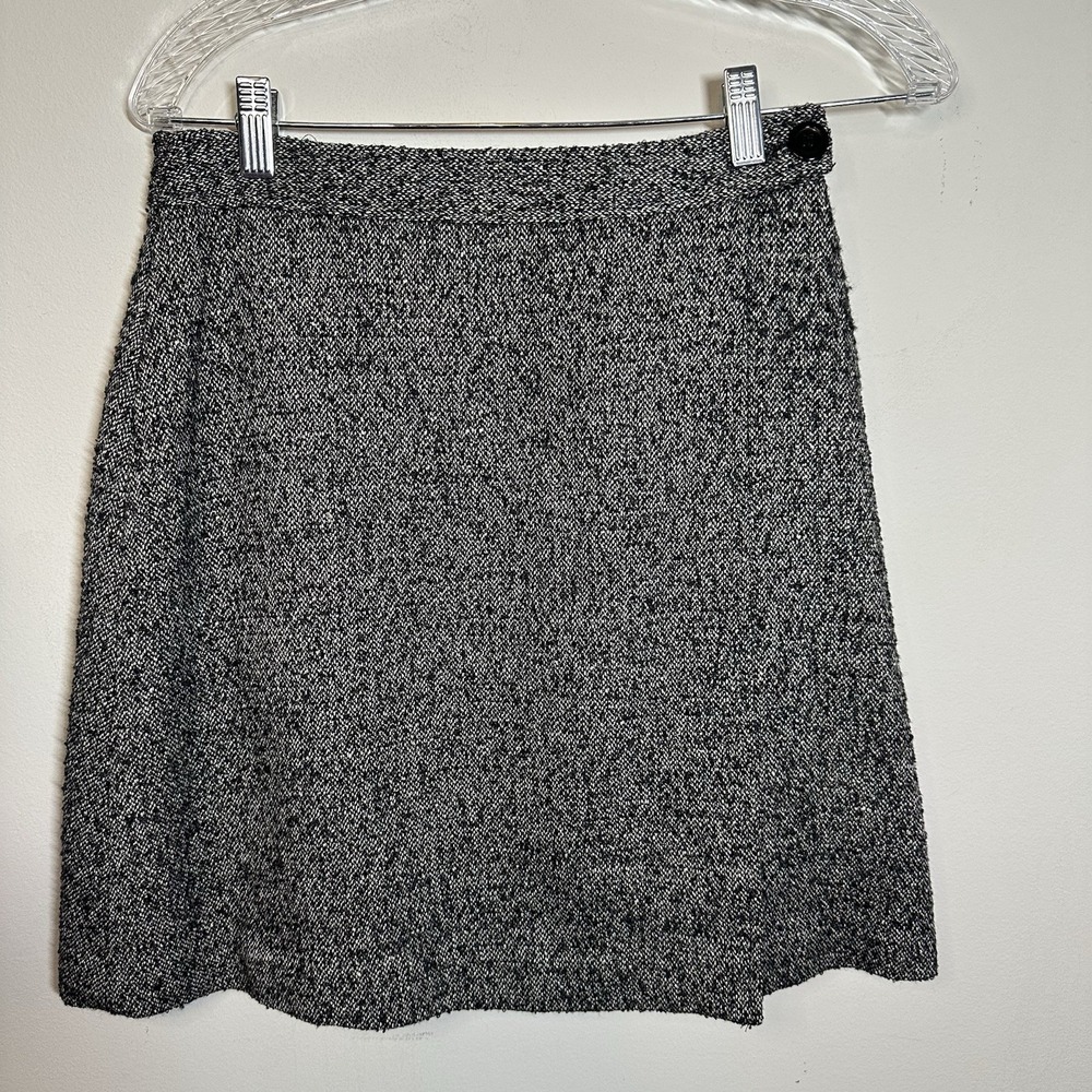 Vintage J'envie Sport Wool Mini Skirt  Size 4 Tweed Lined USA Made 70's Or‎ 80's